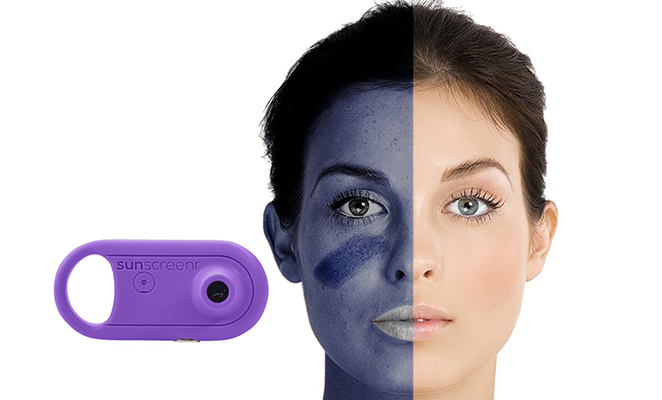 Gadgets viajeros Sunscreenr: cámara ultravioleta para proteger la piel
