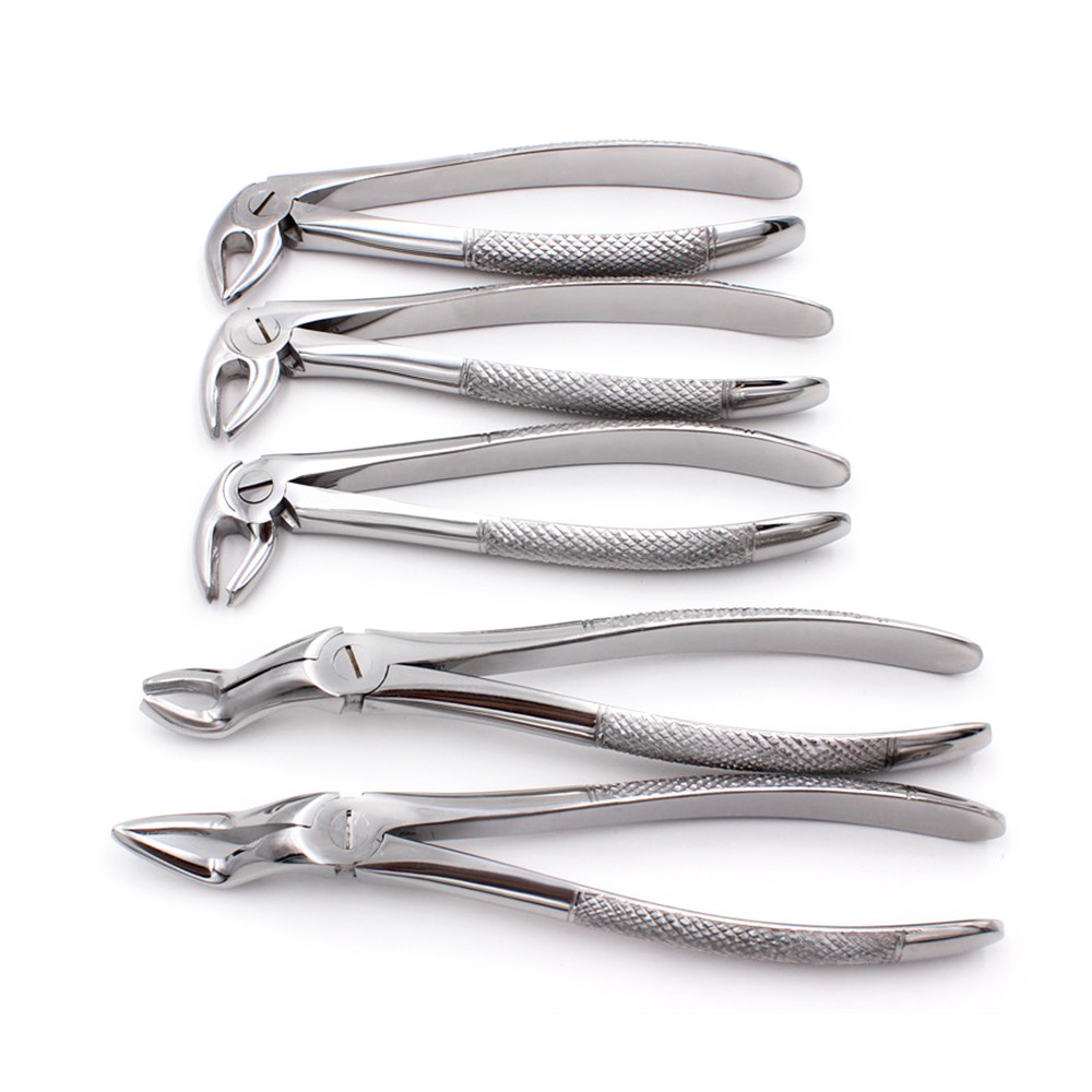 Adult Pliers Dental Extraction Forceps Set Stainless Steel Minimally