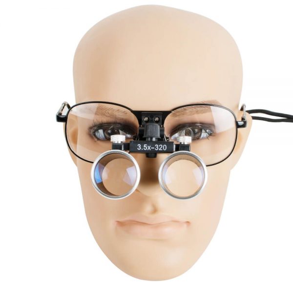 Dental Binocular Loupes Optical Glass Loupe with Metal Frame for