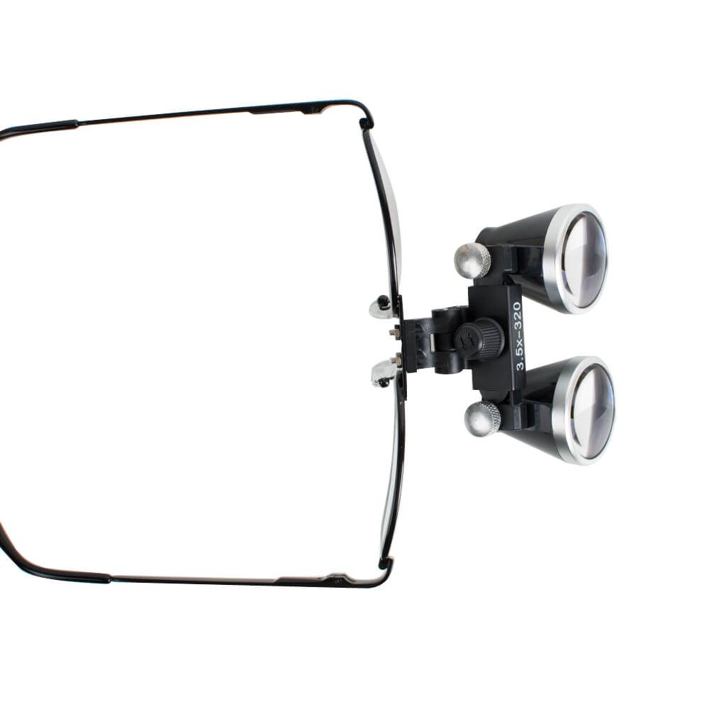 Dental Binocular Loupes Optical Glass Loupe with Metal Frame for