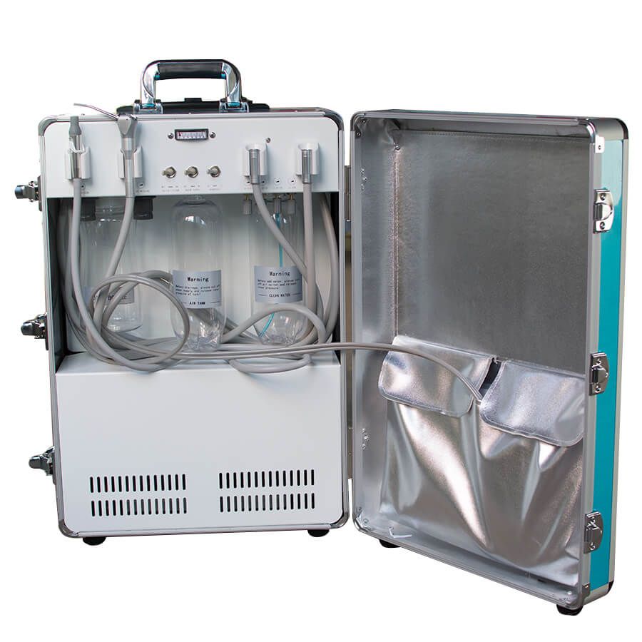 Dental Portable Turbine Unit With Air Compressor Suction System Triplex Syringe Ultrasonic
