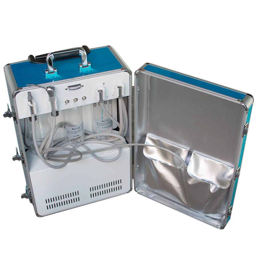 Dental Portable Turbine Unit With Air Compressor Suction System Triplex Syringe Ultrasonic