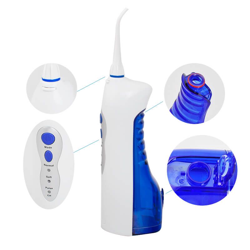 Dental Portable Water Flosser Oral Irrigator Water Jet Teeth Cleaning With 2 Tips Dental In Box