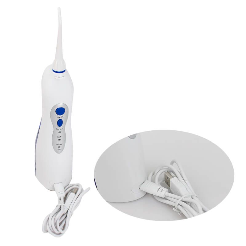 Dental Portable Water Flosser Oral Irrigator Water Jet Teeth Cleaning With 2 Tips Dental In Box