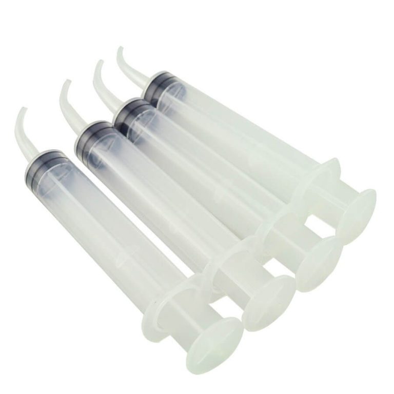 Disposable Dental Irrigation Syringe With Curved Tip 12CC 4pcs Dental