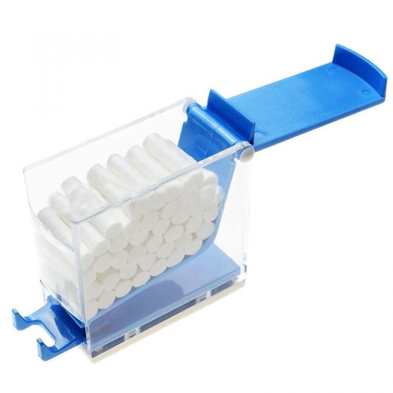 Dental Cotton roll Roller Dispenser Press Type Dental In Box
