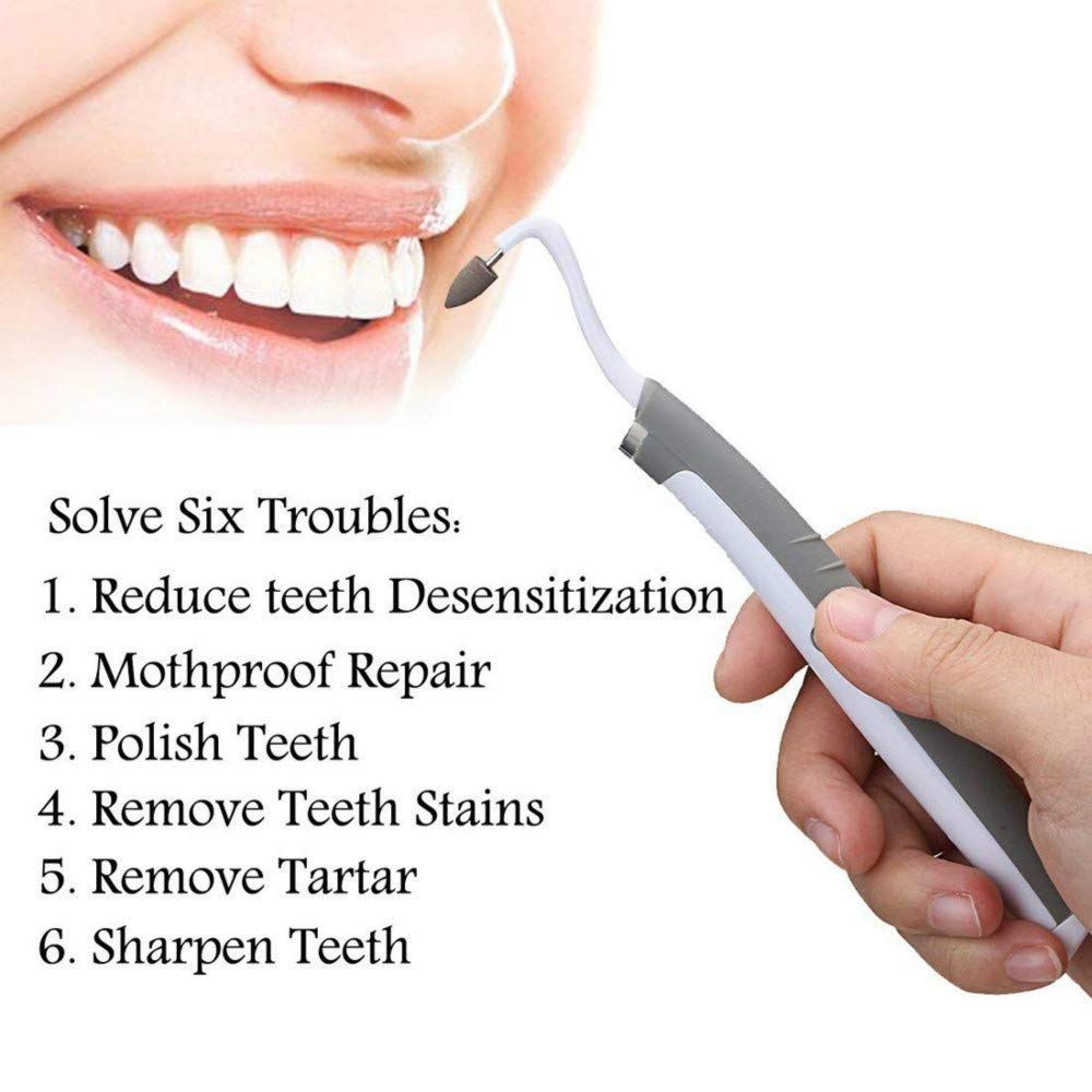 Multifunction LED Dental Tool Kit Oral Tooth Stain Eraser Plaque