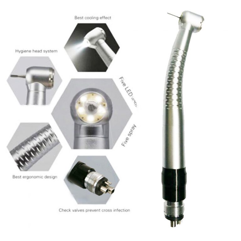 W&H Synea TK98L Ring LED E Generator Dental High Speed Handpiece 4