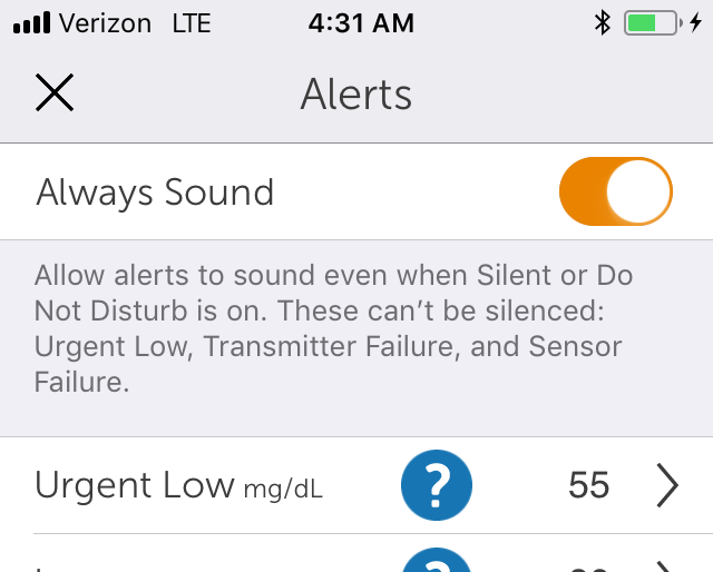 alert schedule set up