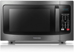 Toshiba EC042A5C-BS Microwave Oven with Convection Function Smart Sensor and LED Lighting, 1.5 Cu.ft, Black Stainless