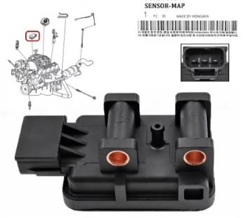 SENSOR MAP JEEP WRANGLER / GRAND CHEROKEE, imagen 1