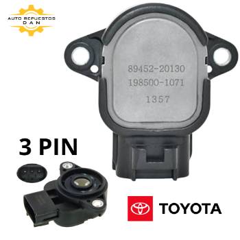 SENSOR TPS TOYOTA COROLLA, TERCEL, LAND CRUISER, RAV4, YARIS, AVENSIS, CAMRY / 89452-20130, imagen 1