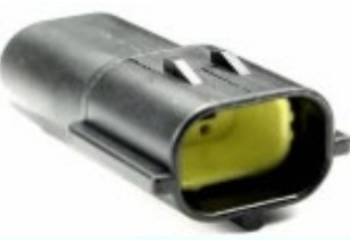 CONECTOR SENSOR OXI CHEV. OPTRA DESIGN/SPARK (2 PINES) (MACHO) (SQ-2164), imagen 1