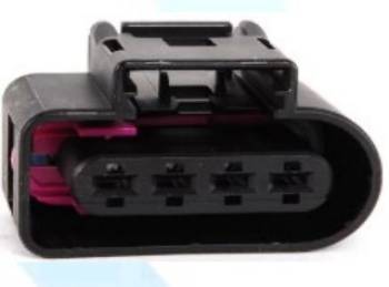 CONECTOR COIL VOLKSWAGEN (4 PINES) (SQ-4885) CONECTOR VW, SKODA, AUDI X 4 VÍAS MODELO 2 DJ96, imagen 1