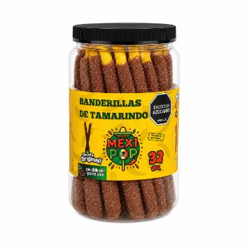 BANDERILLA TAMARINDO PICANTE MEXIPOP X 32 UND