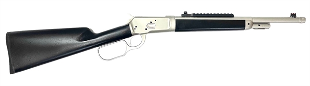 Picture of Taylors & Company 220096 1892 Alaskan Take-Down 357 Mag Caliber With 5+1 Capacity, 16.50" Barrel, Matte Chrome Metal Finish & Softtouch Black Synthetic Stock Right Hand (Full Size) 920401 810012511575