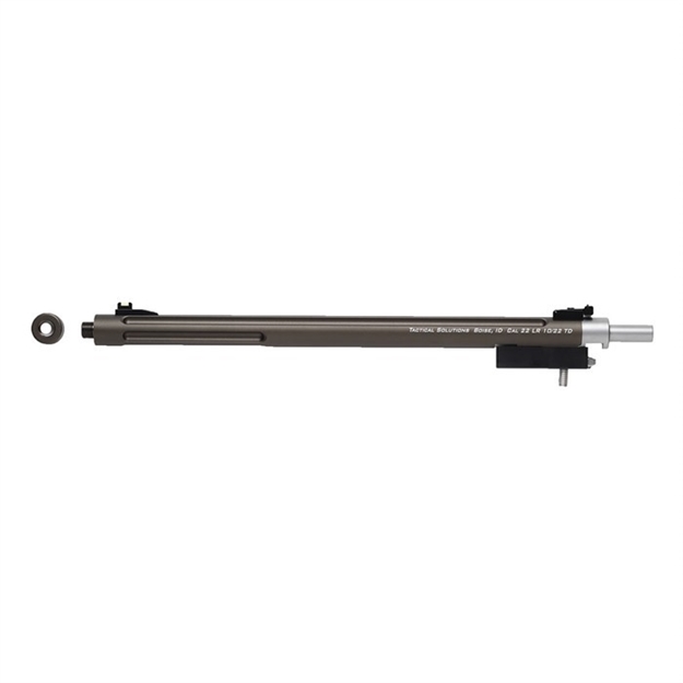 Picture of Tactical Solutions 1022Tdmb X-Ring Barrel 22 LR 16.50" Black Matte Finish Aluminum Material Bull With Fluting, Threading & Sights For Ruger 10/22 Takedown 1022TD-MB