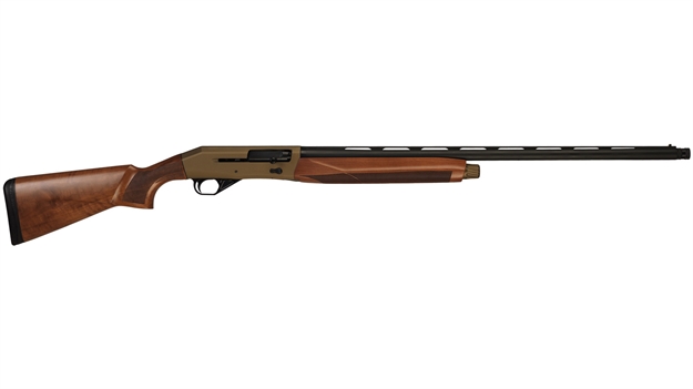 Picture of  Cz-Usa 06353 1012  Semi-Auto 12 Gauge With 28" Gloss Black Chrome Barrel, 3" Chamber, 4+1 Capacity, Bronze Metal Finish & Turkish Walnut Stock Right Hand (Full Size) 806703063539
