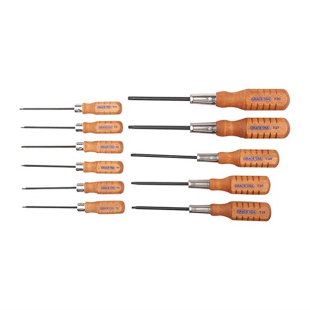 Picture of Grace Usa Usa Screwdriver Set Torx Head Set OF 11 GRSDSTAR11 731940011015