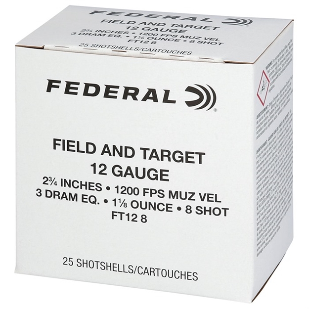Picture of 12 Gauge 2-3/4'' 1-1/8Oz #8 25/Box