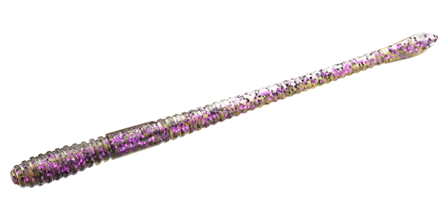 Picture of 13 Fishing Bff Blunt Force Finesse, Straight Tail Worm, 6.5", 10/Pack, Pimpin' Purple