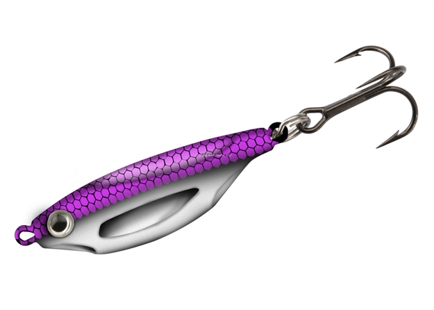 Picture of 13 Fishing Flash Bang, Jigging Rattle Spoon, 1-1/2", 3/8 Oz, Tickle ME Pink, With Glow Sticks