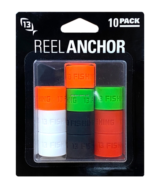 Picture of 13 Fishing Ice Reel Anchor Wrap Bands, Assorted Colors, 10Pk 2 OF Each Color