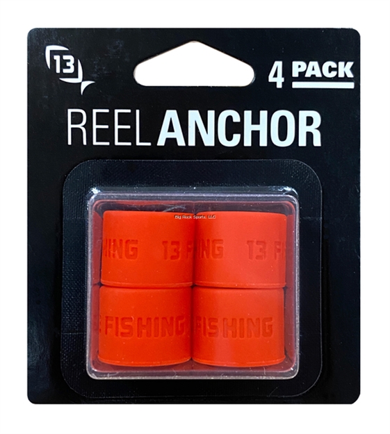 Picture of 13 Fishing Ice Reel Anchor Wrap Bands, Fire Red, 4Pk