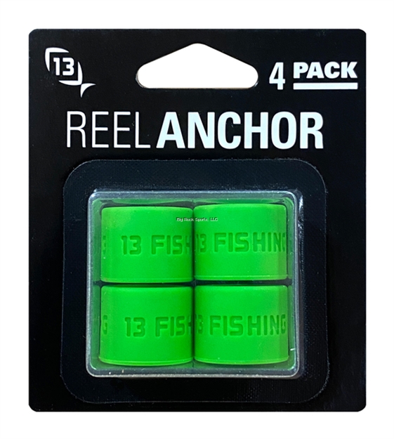 Picture of 13 Fishing Ice Reel Anchor Wrap Bands, Neon Green, 4Pk
