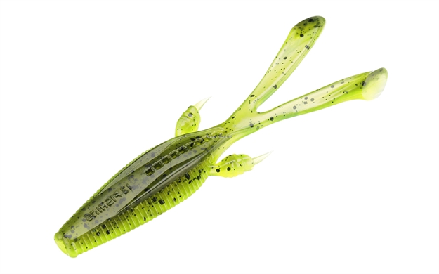 Picture of 13 Fishing Invader, Creature Bait Feat. Rabbit Ear, 4.25", 6/Pack, Cilantro Lime RE-IV-25