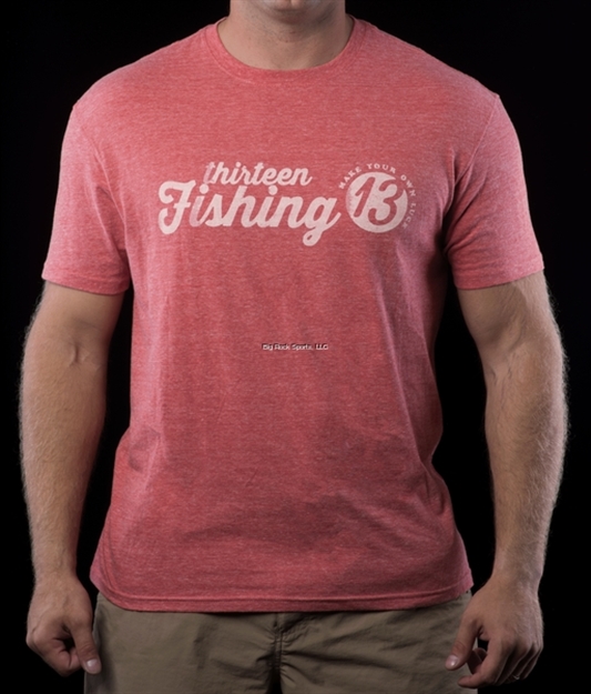Picture of 13 Fishing "Liter O'cola" Chili Red Retro 13 Fishing T-Shirt Small