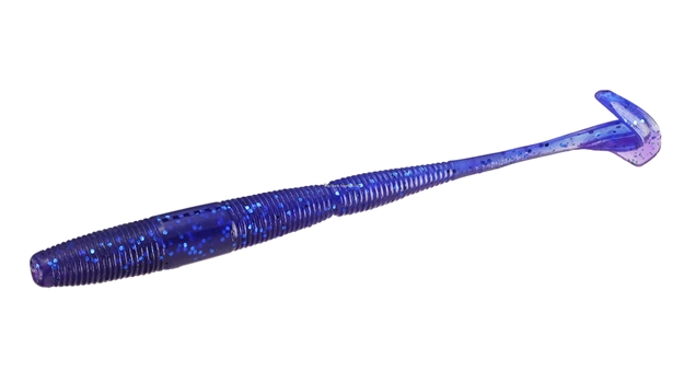 Picture of 13 Fishing Ninja Swimming Worm, Feat. Ninja Tail, 5.5", 7/Pack, Blueberry Yum Yum