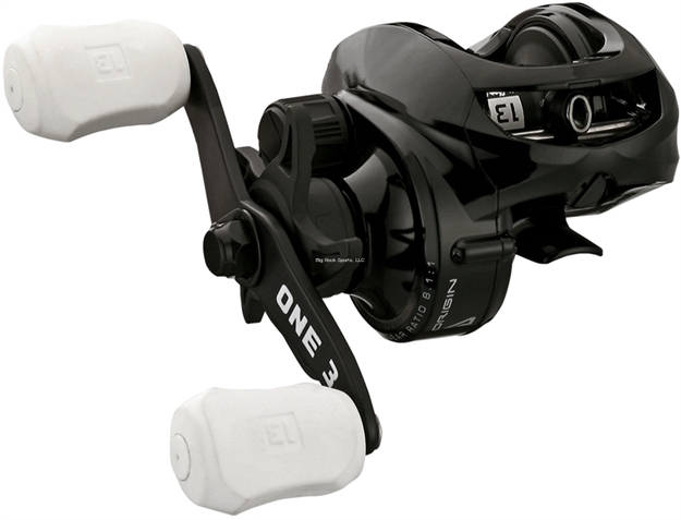 Picture of 13 Fishing Origin A Baitcast Reel, Left Hand, 7 Bearings, 6.6:1, 13 Lbs Max Drag, 34" Per Crank, 135Yd/12#, Freshwater OA6.6-LH