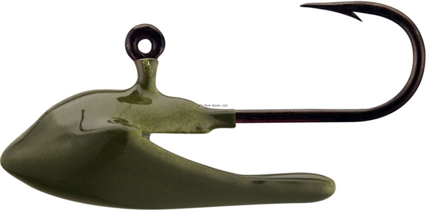 Picture of 13 Fishing Sled Head, Tungsten Jig, 1/32 Oz, #12 Hk, Army Green, 2Pk