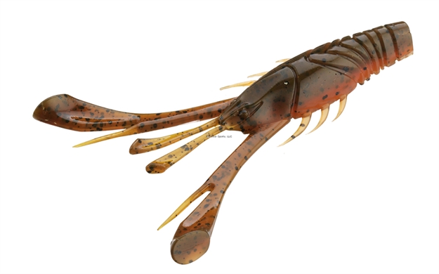 Picture of 13 Fishing Wobble Craw, Feat. Rabbit Ear, Max Buoyancy, Erratic Action, 4.25", 5/Pack, Kimchi