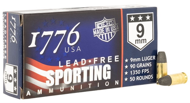 Picture of  1776 Usa 1776009090 Lead Free Sporting 9Mm Luger 90Gr Lead Free Ball 50 Per Box/20 Case