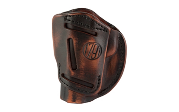 Picture of  1791 Gunleather 4Wh1vtgr 4-Way  Iwb/Owb Size 01 Vintage Leather Belt Clip Fits 1911 3-4" Right Hand 816161023112