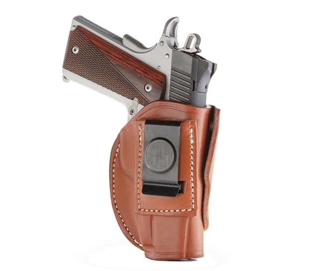 Picture of 1791 Gunleather 4Wh1cbrr 4-Way  Iwb/Owb 01 Classic Brown Leather Belt Clip Fits 3-4" Barrel 1911 4WH-1-CBR-R 816161021620