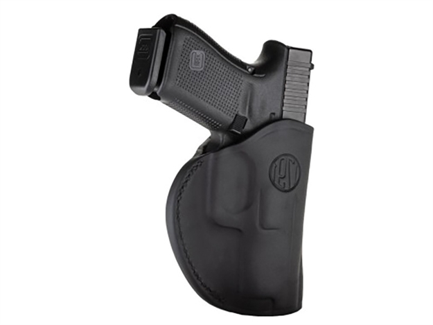 Picture of  1791 Gunleather 4Wh5sbll 4-Way  Iwb/Owb 05 Stealth Black Leather Belt Clip Fits S&W M&P/Springfield Xd/Glock 17/Hk Vp9 Left Hand 816161020821