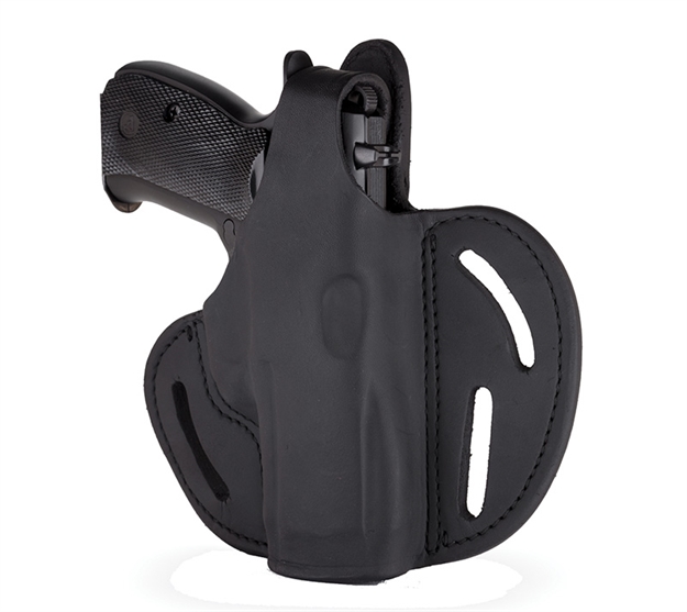 Picture of  1791 Gunleather Bhx3sblr Bhx  Owb Size 03 Stealth Black Leather Belt Slide Compatible W/Glock/S&W M&P Shield Right Hand 816161022023