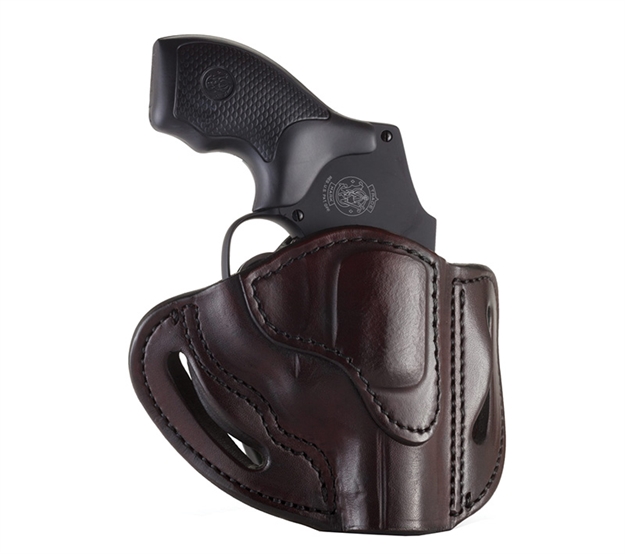 Picture of 1791 Gunleather Rvh1sbrr Rvh1  Owb Size 01 Signature Brown Leather Belt Slide Fits S&W J Frame/Ruger Lcr/S&W 38 Belt UP TO 1.75" Wide Right Hand RVH-1-SBR-R