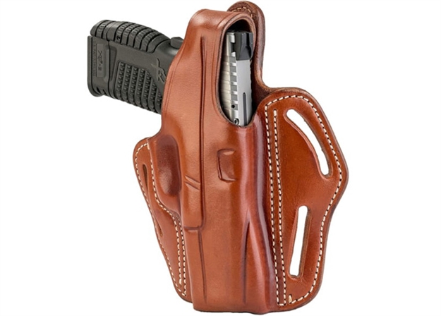 Picture of 1791 Gunleather Rvhx3sblr Rvhx-3  Owb Size 03 Stealth Black Leather Belt Slide Right Hand RVHX-3-CBR-R