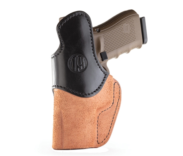 Picture of 1791 Gunleather Rch5blbr Rch  Iwb Size 05 Black/Brown Leather Belt Clip Fits Springfield Xd-M/Hk Vp9sk Right Hand RCH-5-BLB-R