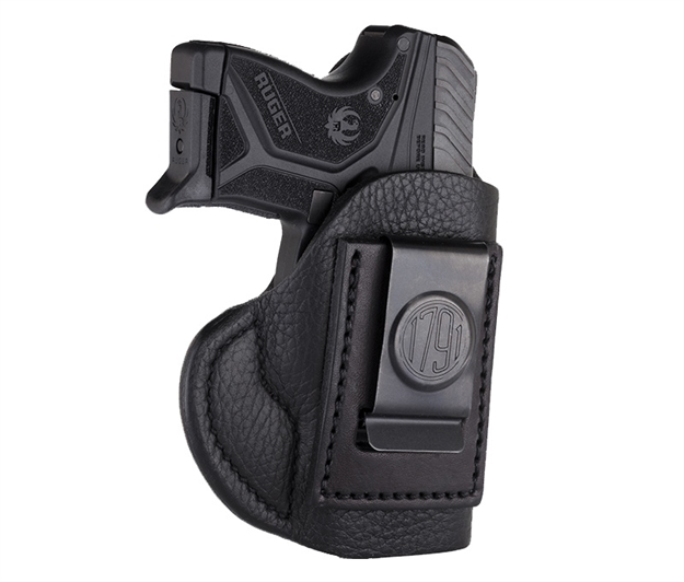 Picture of 1791 Gunleather Sch0nsbr Sch  Iwb Size 0 Night Sky Black Leather Belt Clip Fits Sig P238/S&W Bodyguard Right Hand SCH-0-NSB-R 816161021866