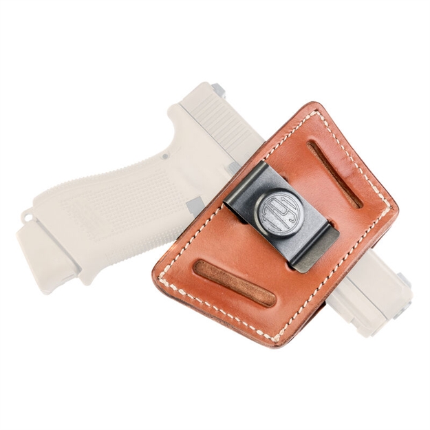 Picture of 1791 Gunleather Uiwcbra Uiw  Iwb/Owb Classic Brown Leather Belt Clip Fits Most Small-Mid Frame Autos Ambidextrous UIW-CBR-A