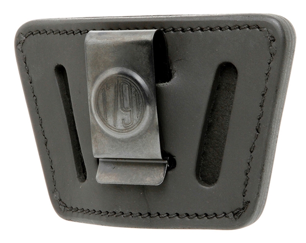 Picture of 1791 Gunleather Uiwsbla Uiw  Iwb/Owb Black Leather Belt Clip Fits Most Small-Mid Frame Autos Ambidextrous UIW-SBL-A