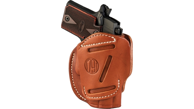 Picture of 1791 Gunleather 3Wh2cbra 3-Way  Iwb/Owb Size 02 Classic Brown Leather Belt Loop Compatible W/ Ruger Lcp Compatible W/ Glock 42 Compatible W/ S&W Bodyguard Ambidextrous Hand 3WH-2-CBR-A 816161021590