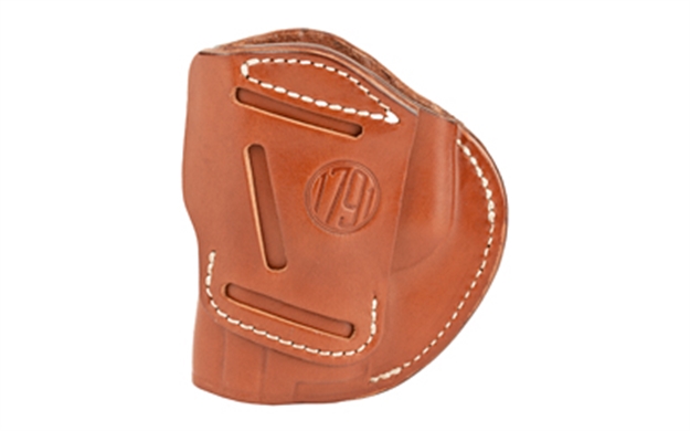 Picture of 1791 Gunleather 4Wh5cbrr 4-Way  Iwb/Owb 05 Classic Brown Leather Belt Clip Fits S&W M&P/Springfield Xd/Glock 17/Hk Vp9 4WH-5-CBR-R