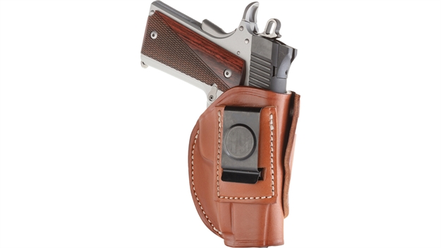 Picture of 1791 Gunleather 4Wh1cbrr 4-Way  Iwb/Owb 01 Classic Brown Leather Belt Clip Fits 3-4" Barrel 1911 4WH-1-CBR-R