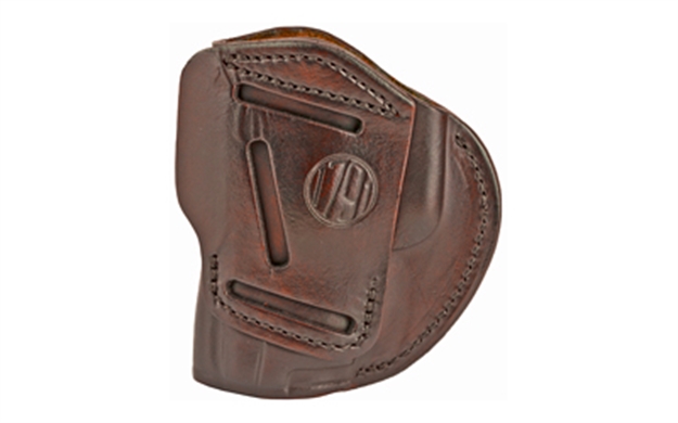 Picture of 1791 Gunleather 4Wh5sbrr 4-Way  Iwb/Owb 05 Signature Brown Leather Belt Clip Fits S&W M&P/Springfield Xd/Glock 17/Hk Vp9 4WH-5-SBR-R